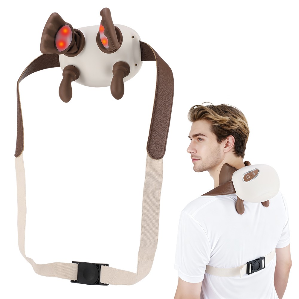 Neck Shoulder Massager with Heat Simulated Human Hand Cervical Trapeziu Massager