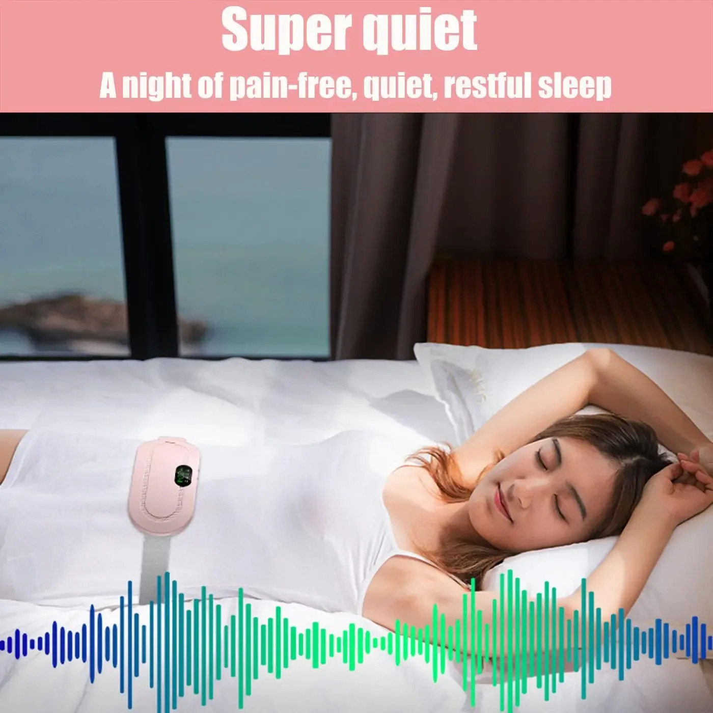 Portable Heated Massage Warming Palace Belt Intelligent Heating Waist Device for