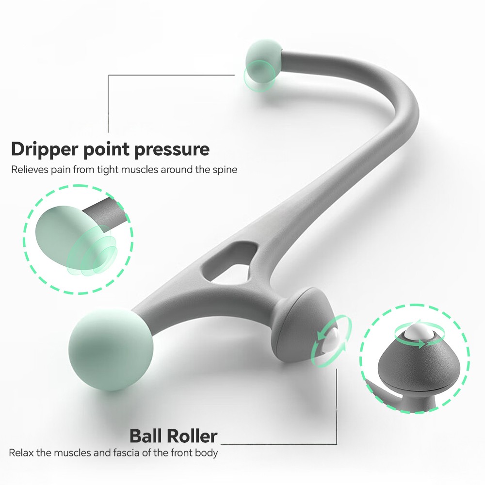EVA Trigger Point Massager Manual Shoulder Neck Back Muscle Massage Tool