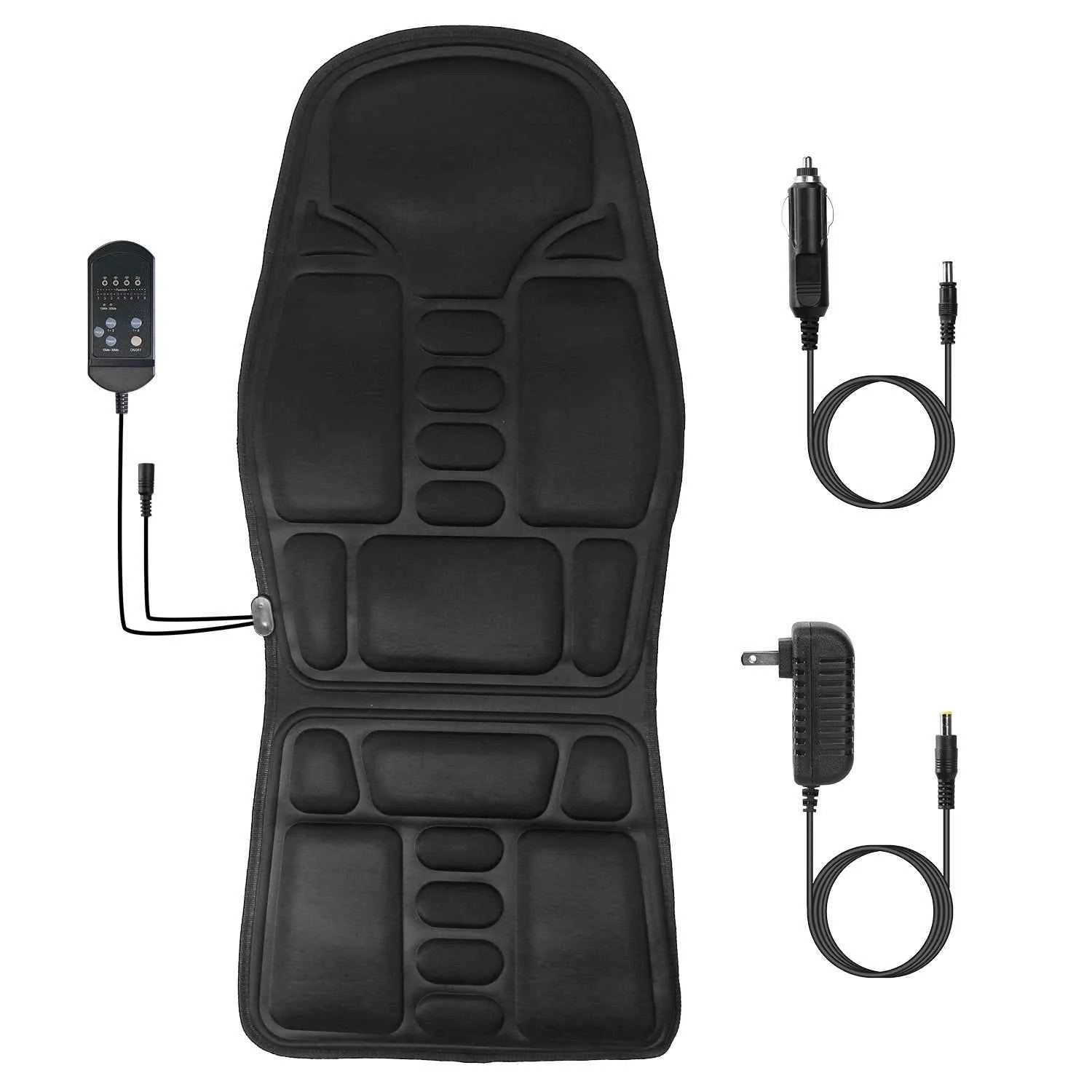 Heated Vibration Back Massager Cushion for Chairs