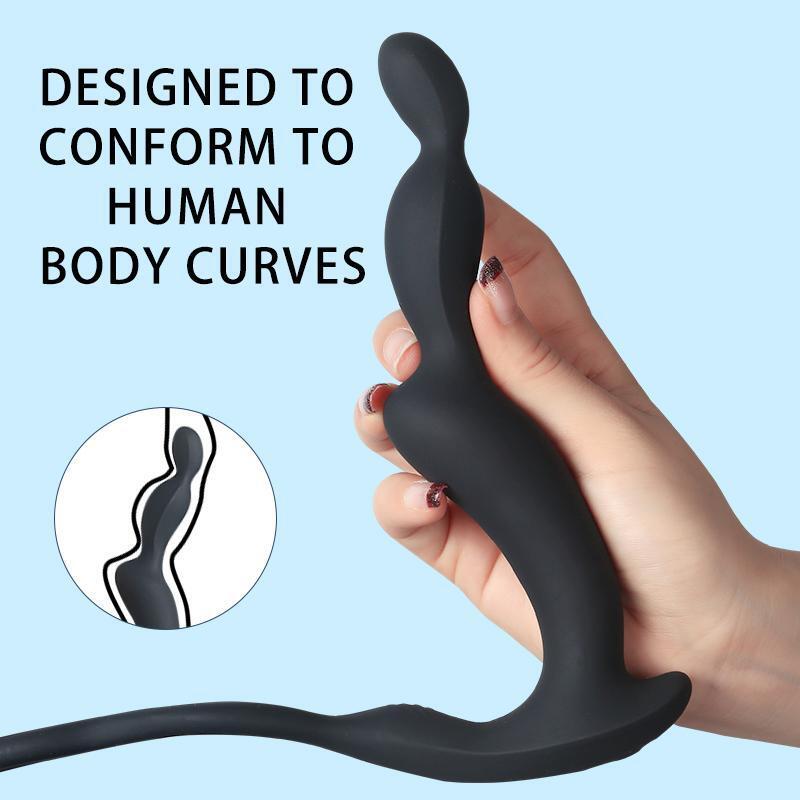 Cordless Prostate Massager Male Waterproof Remote-Vibrators