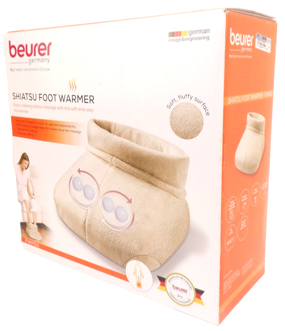 Beurer Shiatsu Soothing Foot Warming Deep Tissue Massager Relaxing Vibration NIB