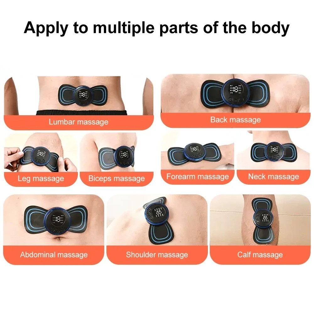 Electric Neck Massager EMS Muscle Massage Stimulator Low Frequency Instrument B