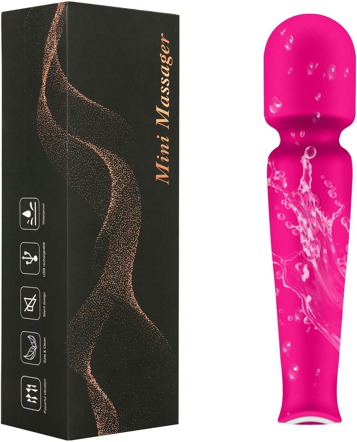 Portable Cordless Body and Back Massager, Multiple Speeds and Modes, Electric…
