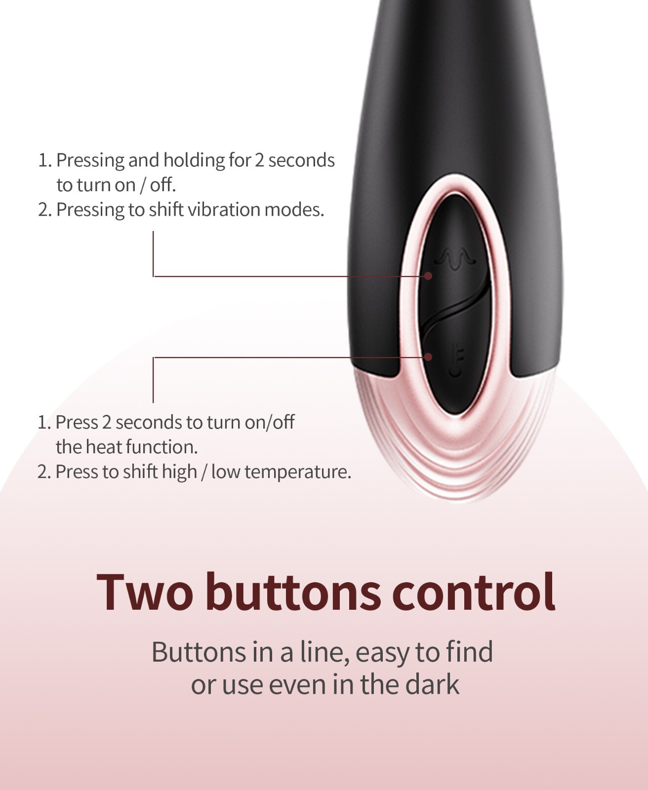 Handheld Massager 7 vibration modes Massage Stick for Women