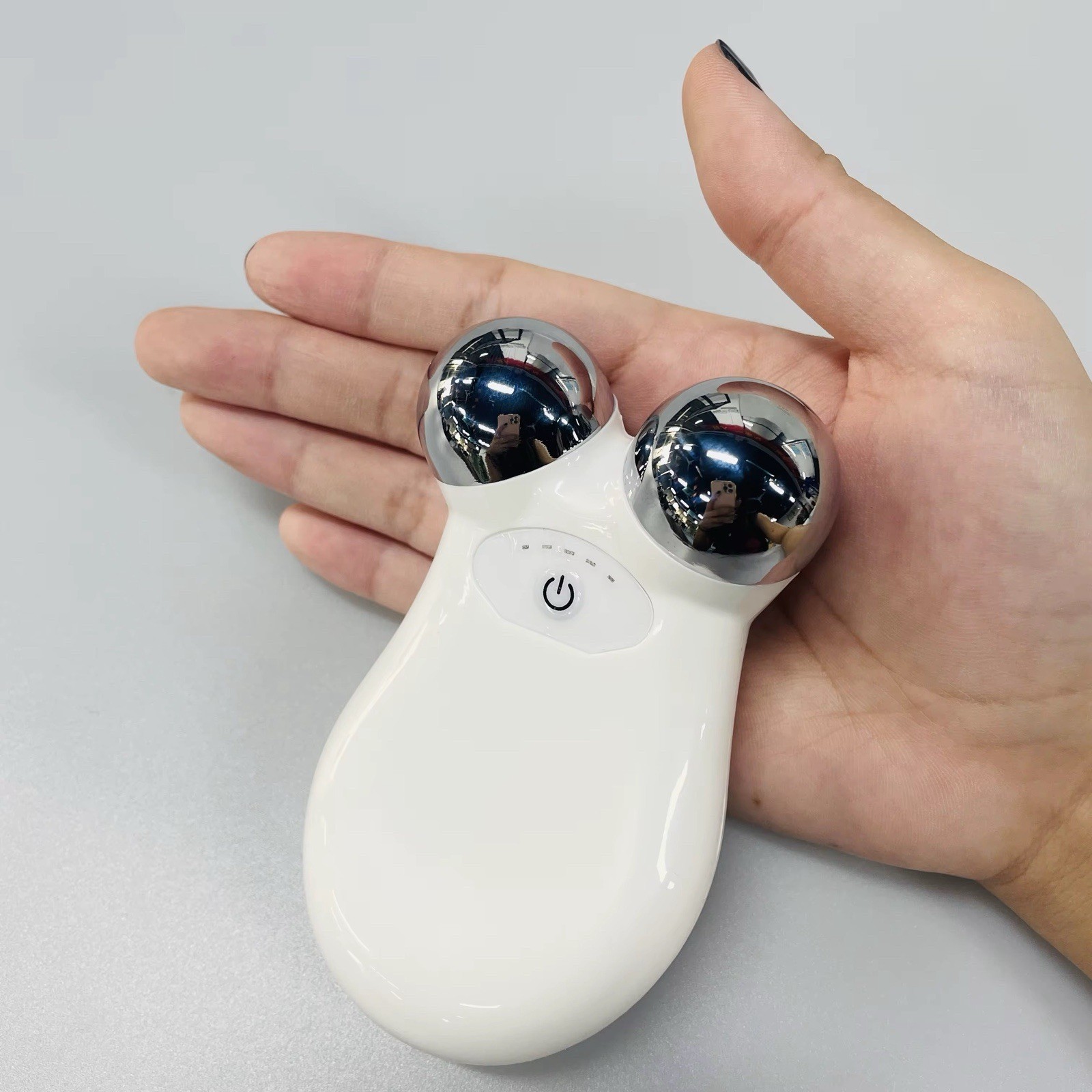 Rechargeable Electric Face & Neck Massager With 5 Moods- Portable Home Spa Tool