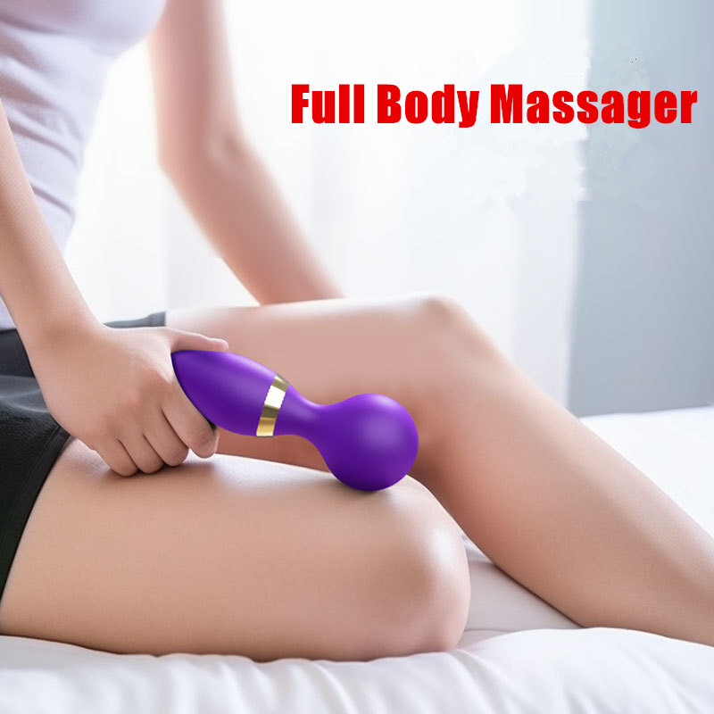 1pc Purple Massage Magic Device – Multiple Vibration Modes, USB Rechargeable