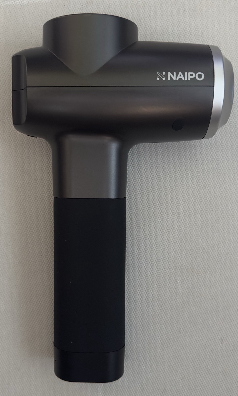 Naipo MGPC-007 Percussion Massage Gun – Open Box, | 5 Heads, Rechargeable, Case