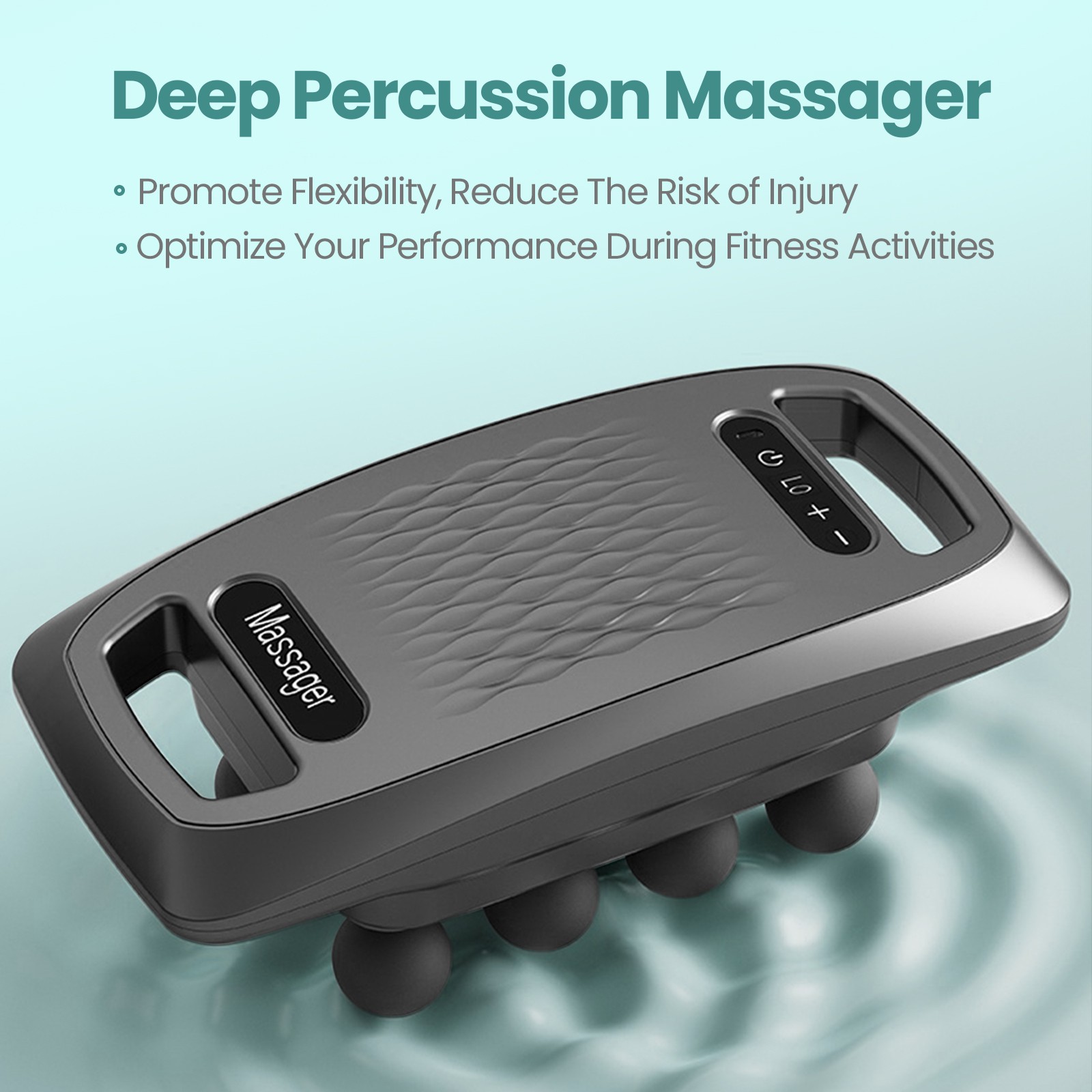 9 Modes Deep Tissue Muscle Massage Gun 10 Head Massager Relax with LED Screen