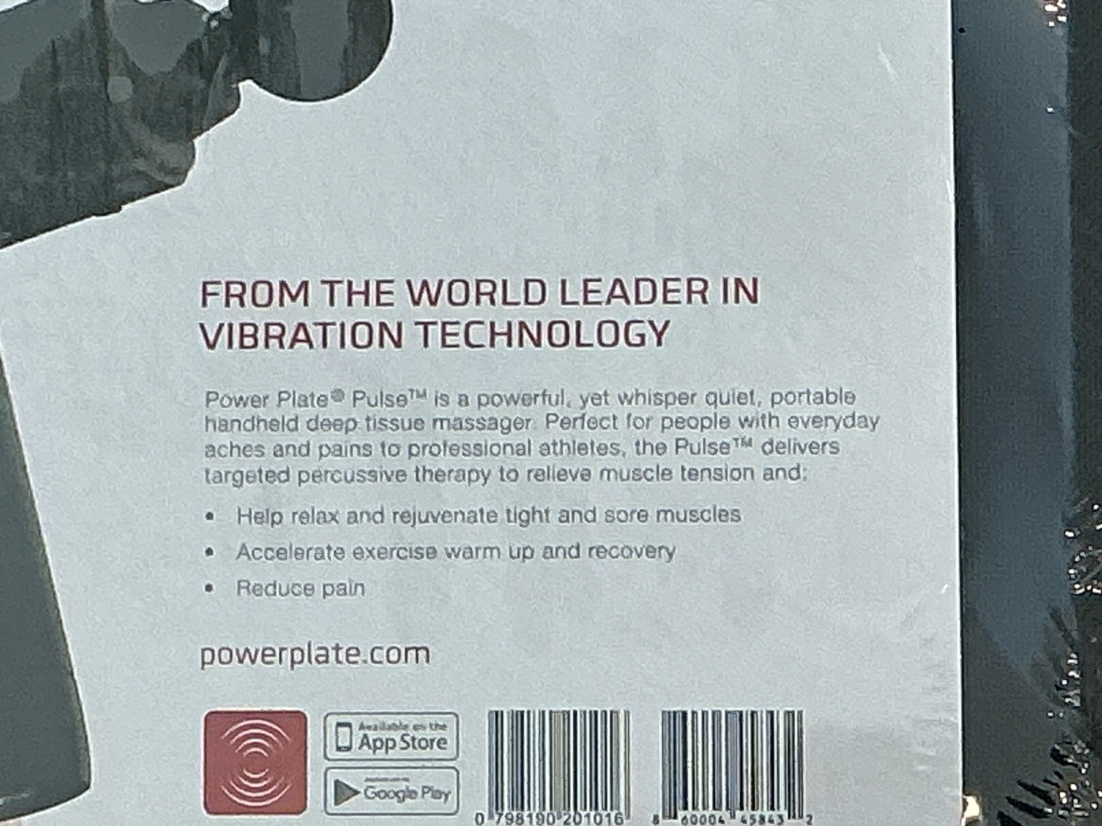 POWER PLATE PULSE Deep Tissue Massager w/Six Attachments & Case. NEW. Sealed.
