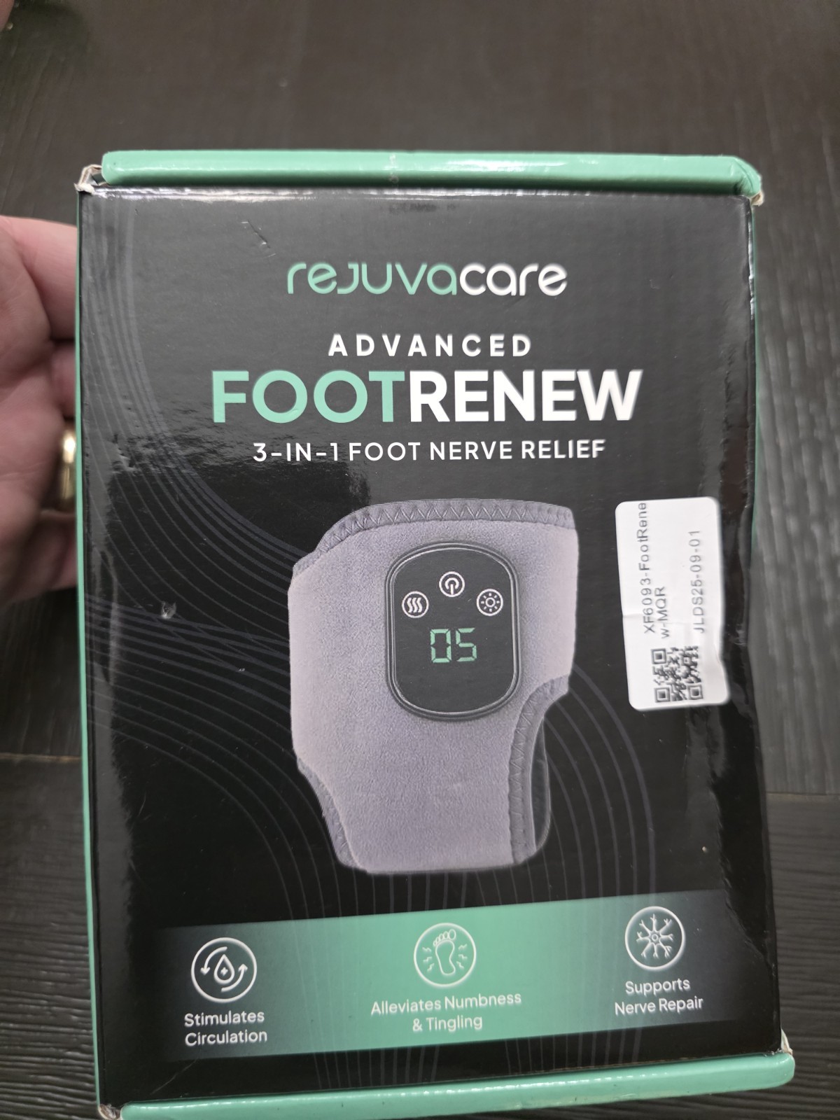 Rejuvacare Foot Renew 3-in-1 Nerve Relief Method +Ankle Massager 1ct Single NEW