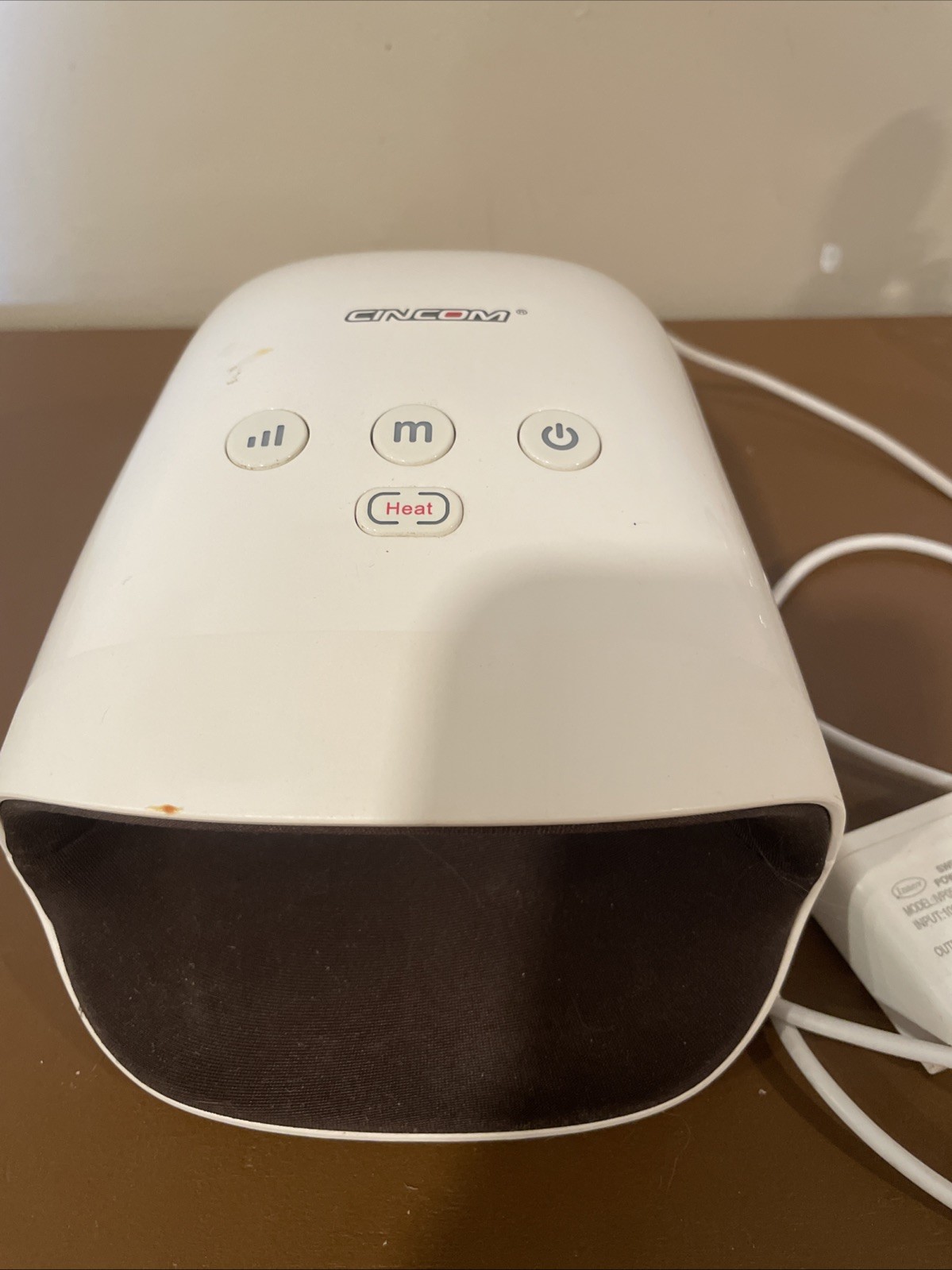 Cincom CM-026H White Handheld Rechargeable Cordless Hand Massager w/Heat-#8