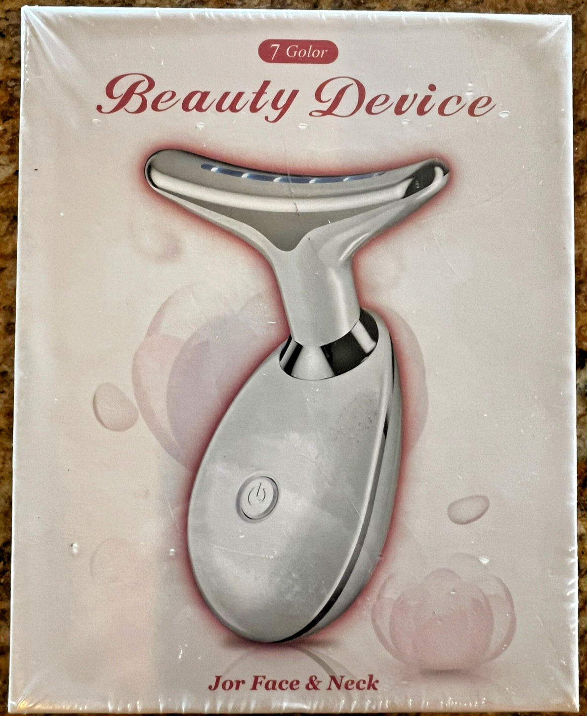 7 Color Beauty anti-age Device Face & Neck Rechargeable White Red Light Therapy