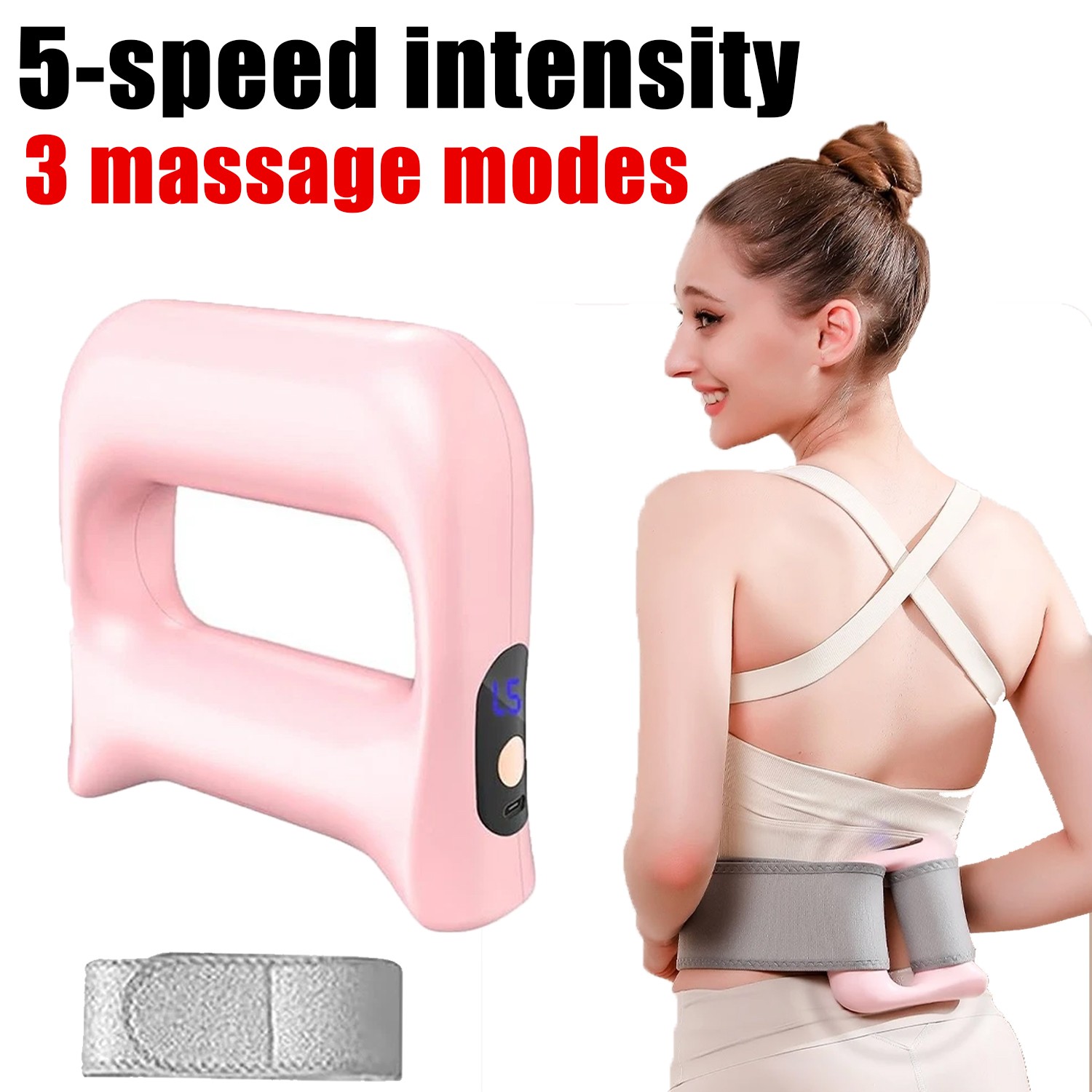 Multifunctional Full Body Fascia Ring with 5 Speeds Fascia Blasters Ring Massage