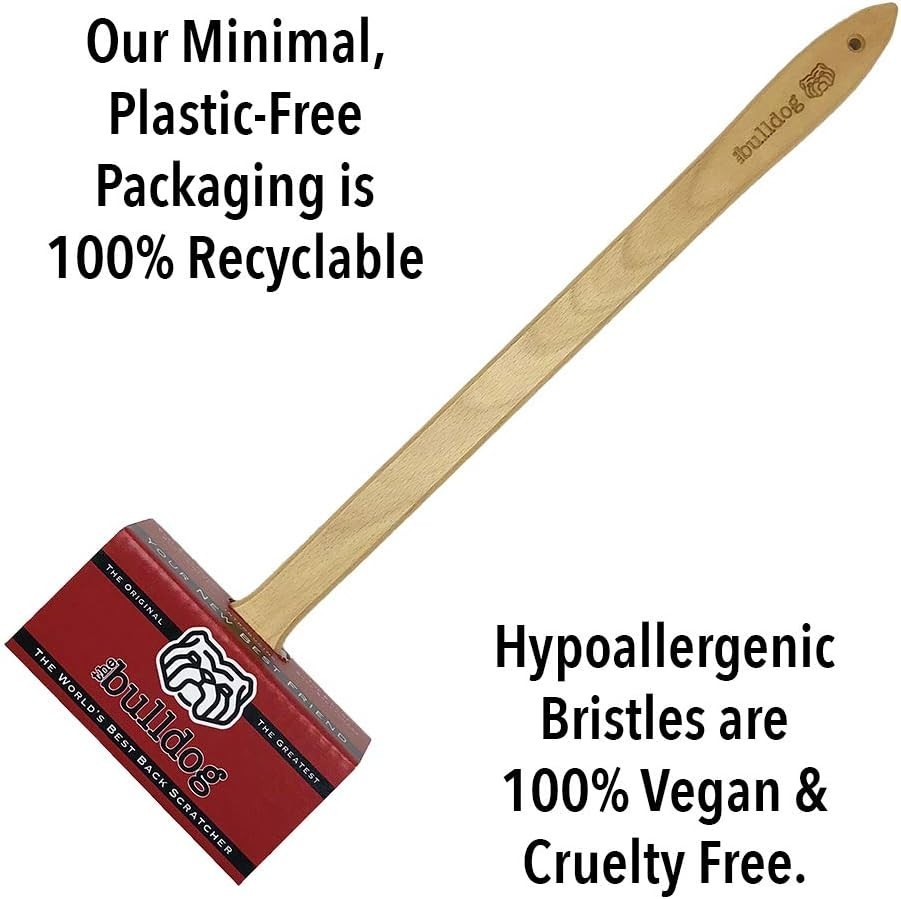 Back Scratcher Natural Nylon Bristles Deep Self Massage USA