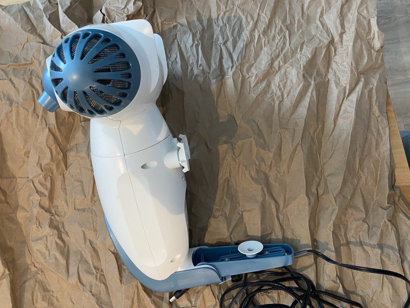 Conair HM8RC Corded Electric Dual Head Vibrating Massager White/Blue UL