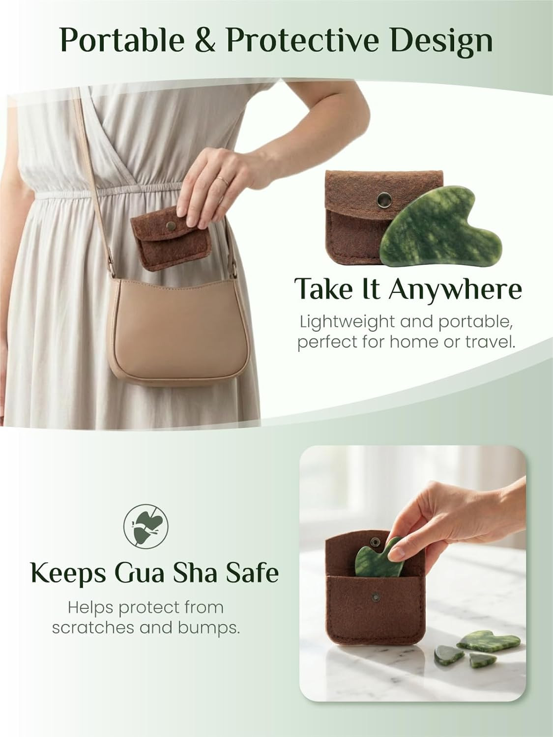 Gua Sha Facial Tools, Natural Jade Stone Guasha Tool for Face Massage – Face Scu