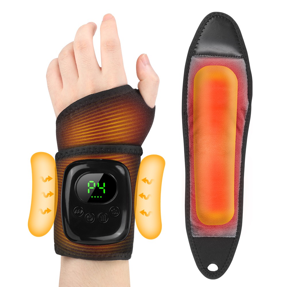 Hand Massager with 3 Heat and 4 Compression Carpal Tunnel Relief & Wrist Relief