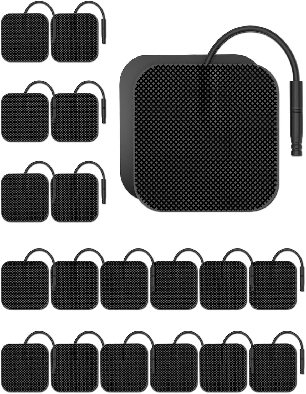 TENS Electrode Pads Self Adhesive Reusable 20Pcs BHK Compatible TENS 7000 3000