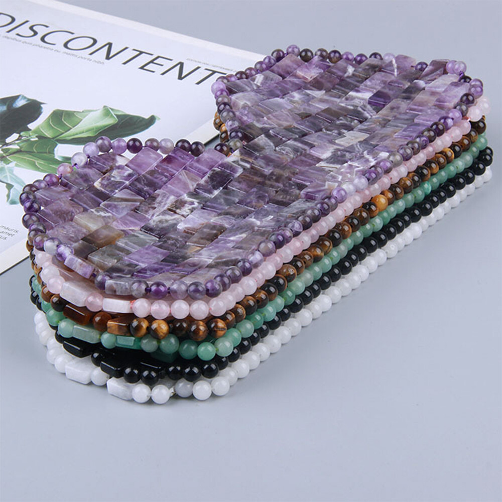 Natural Crystal Stone Eye Mask Handmade Facial Eye Skin Care Massager Tool