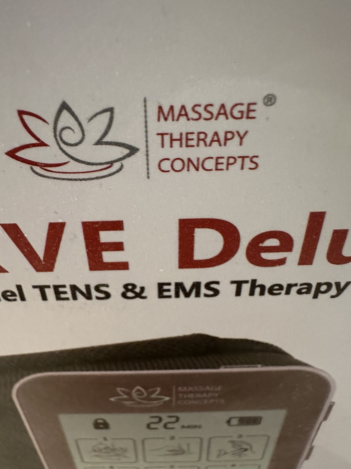 Verve Deluxe Dual Channel TENS & EMS Therapy Device, 12 Modes, 20 Intensities