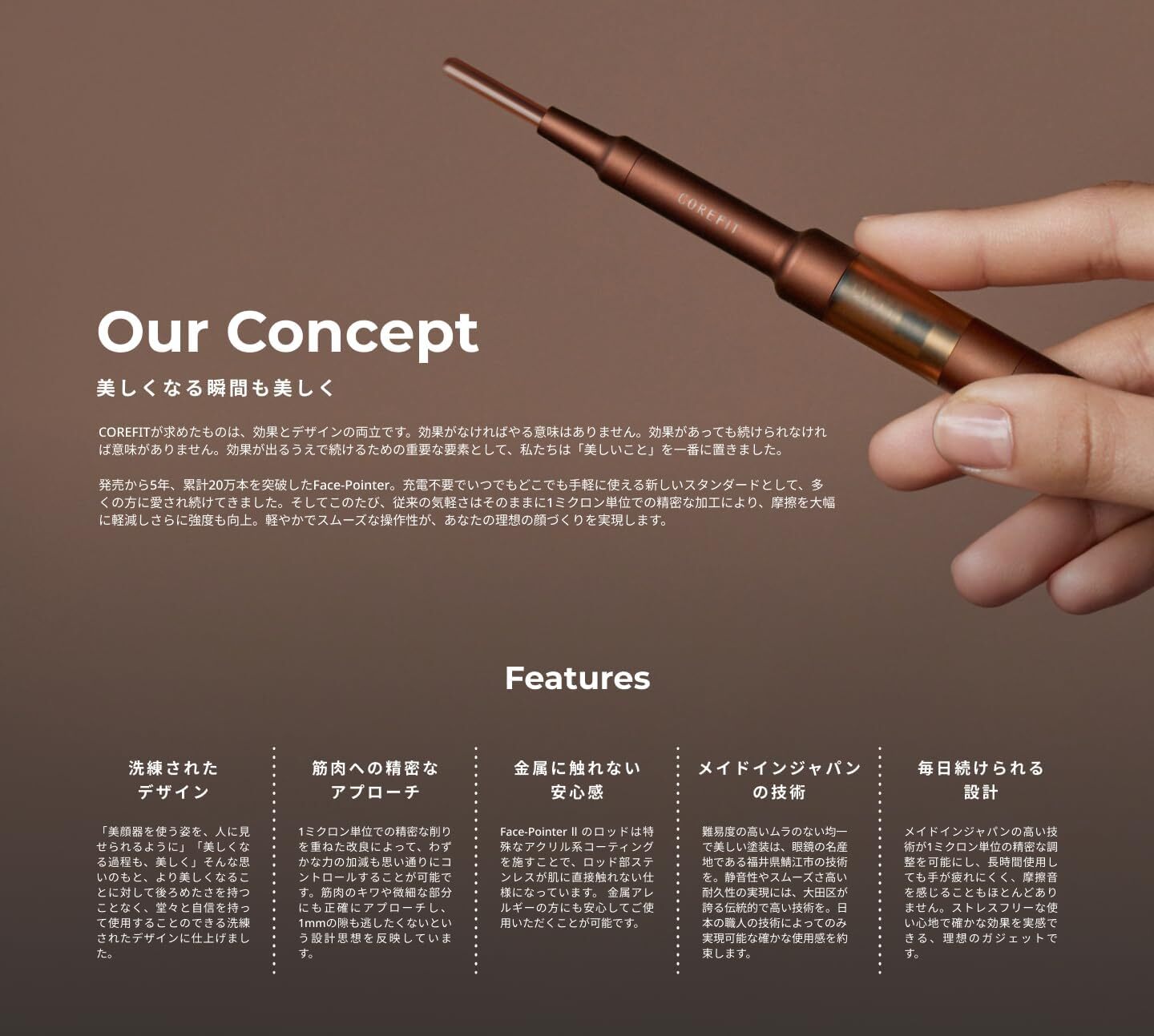 COREFIT Face PointerⅡ Renewal product Facial Massager