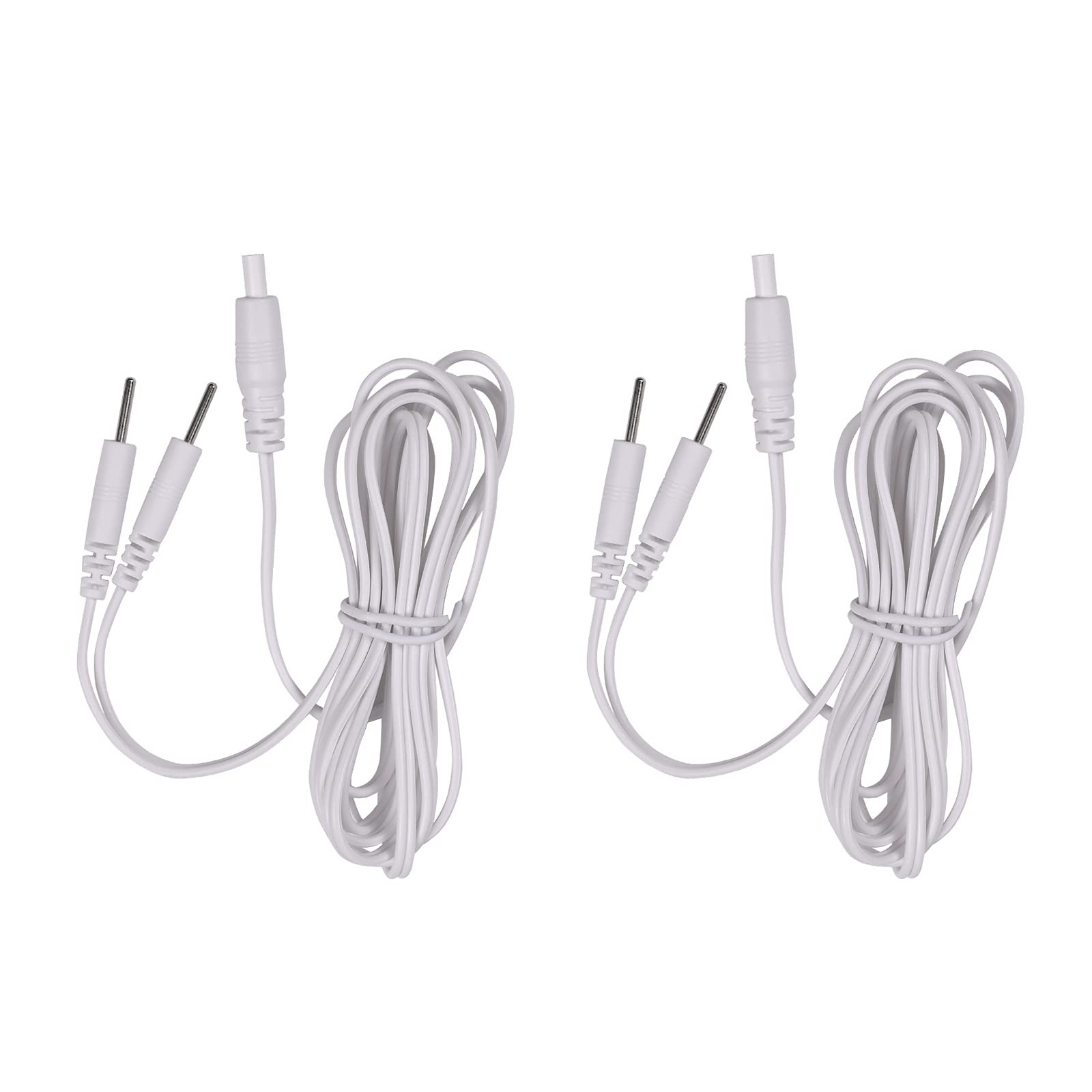 2 Count TENS Wires Pin Electrode Wires for TENS Unit Electrodes Cords Lead Wi…