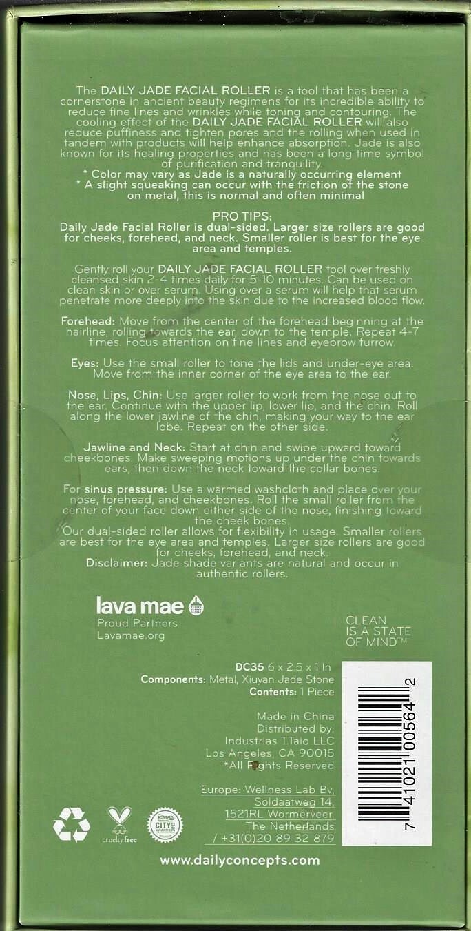 DAILY CONCEPTS ~ DAILY JADE FACIAL ROLLER ~ BRAND NEW IN SEALED BOX