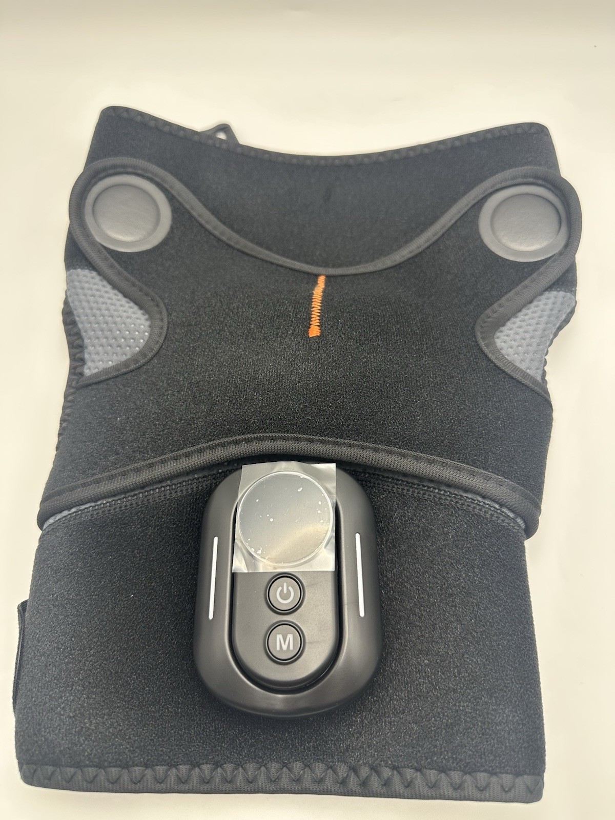 Heated Vibrating Shoulder Wrap Massager Cordless Remote Display Black 102405