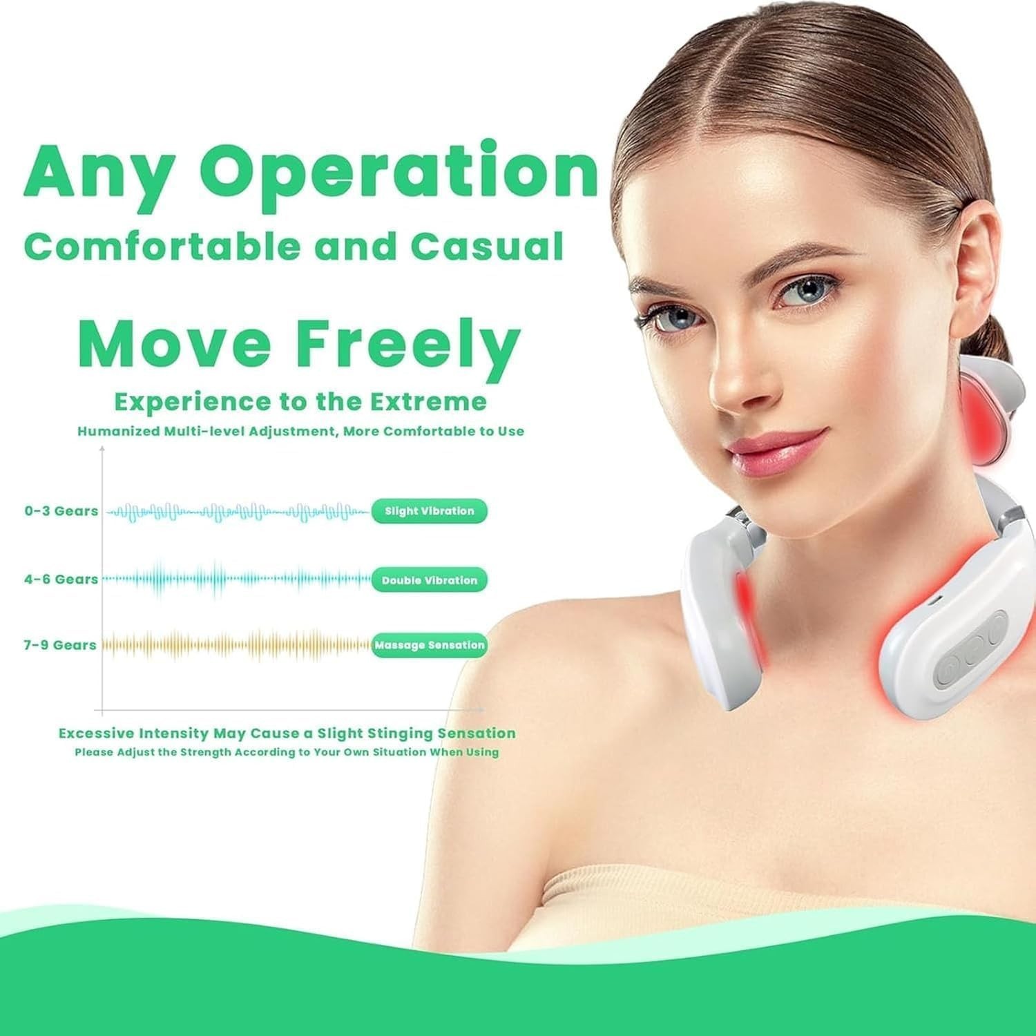 Vitality Magic Pro 2.0 Neck Massager,Portable Neck Relaxation Device 4-Head Magi