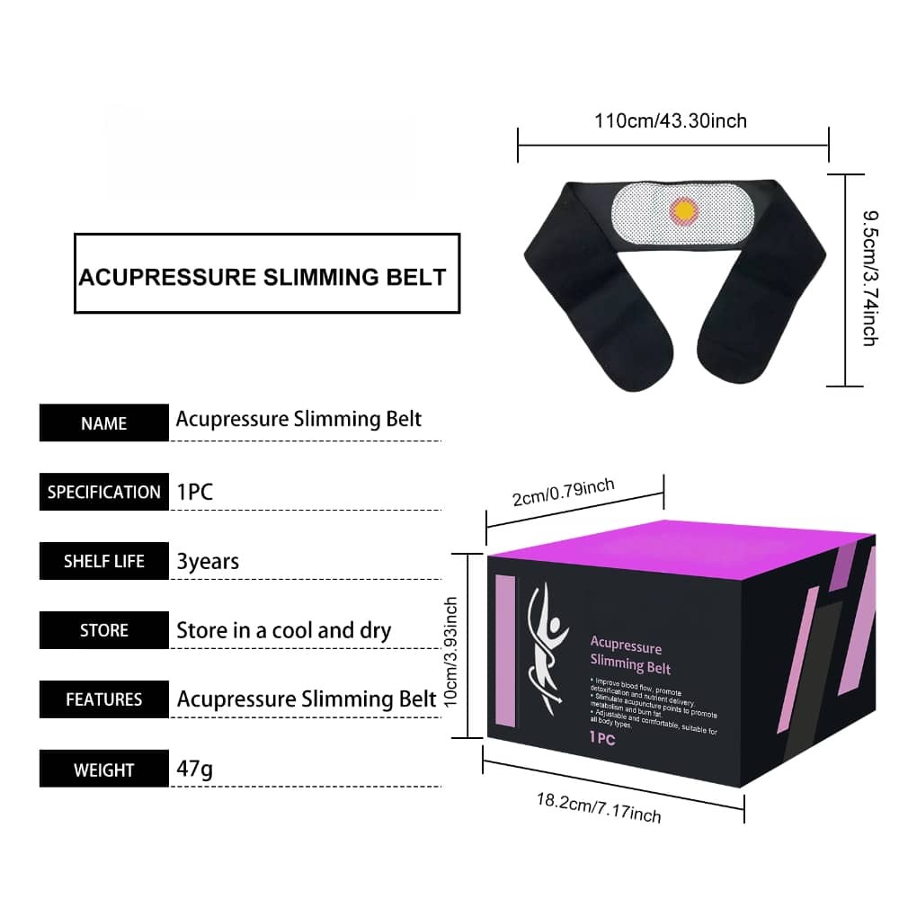 Fat Burner Acupressure Massager Slim Belly Weight Loss Belt Heating Pad Relief