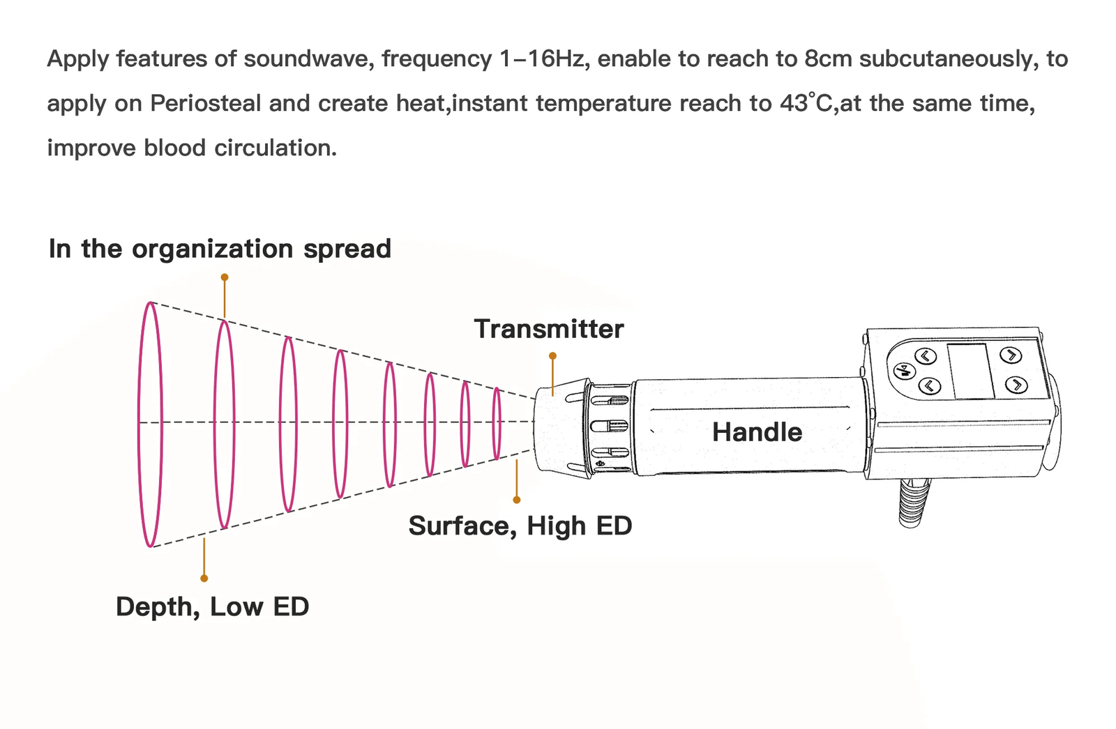 Equine Veterinary Electromagnetic Shockwave Therapy Device For Pain Relief Shock