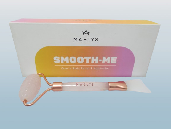MAELYS SMOOTH-ME QUARTZ BODY ROLLER & APPLICATOR BOXED LOT OF 2