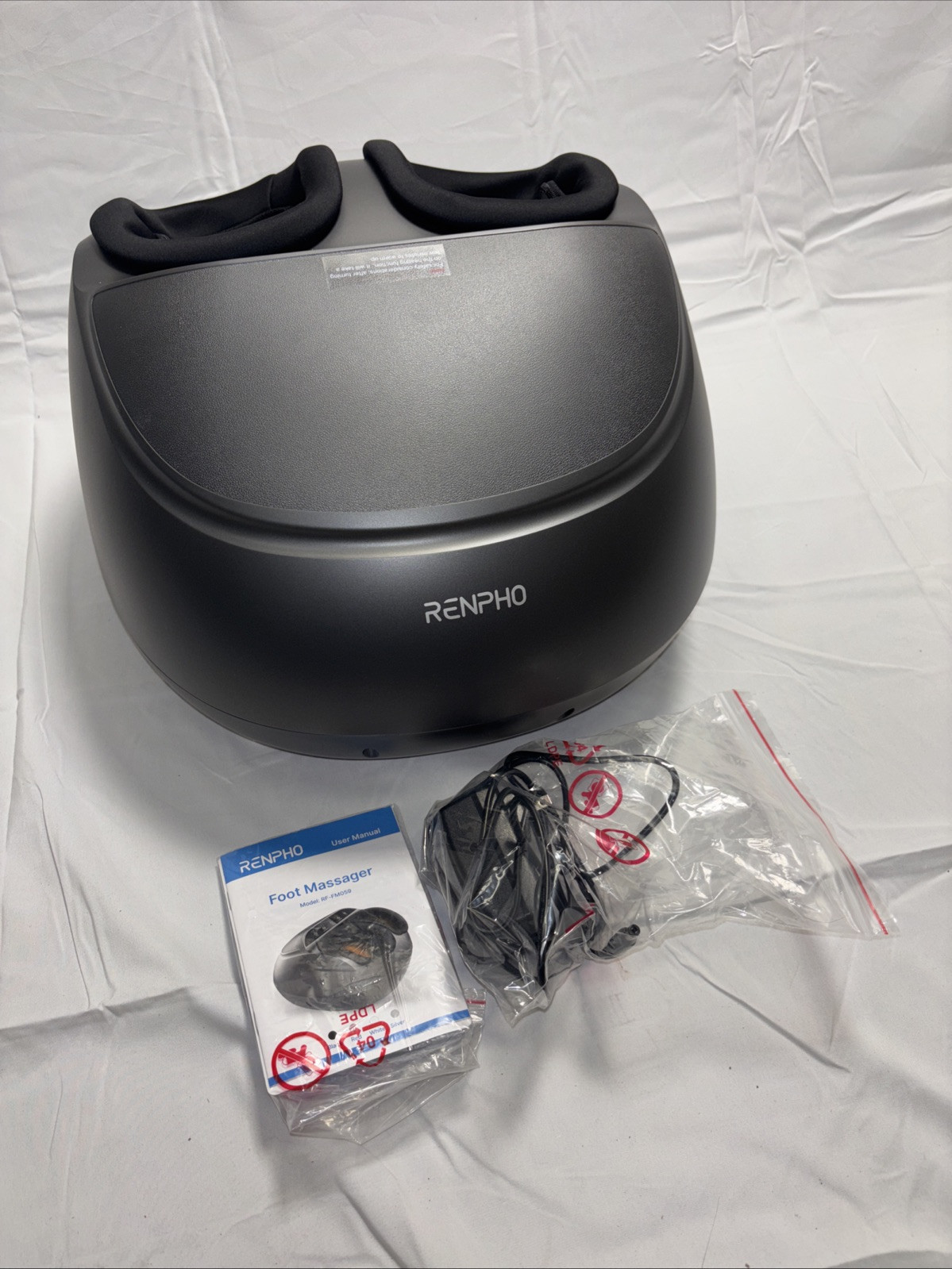 RENPHO Foot Massager RF-FM059 Kneading Shiatsu Heat Air Compression – Black