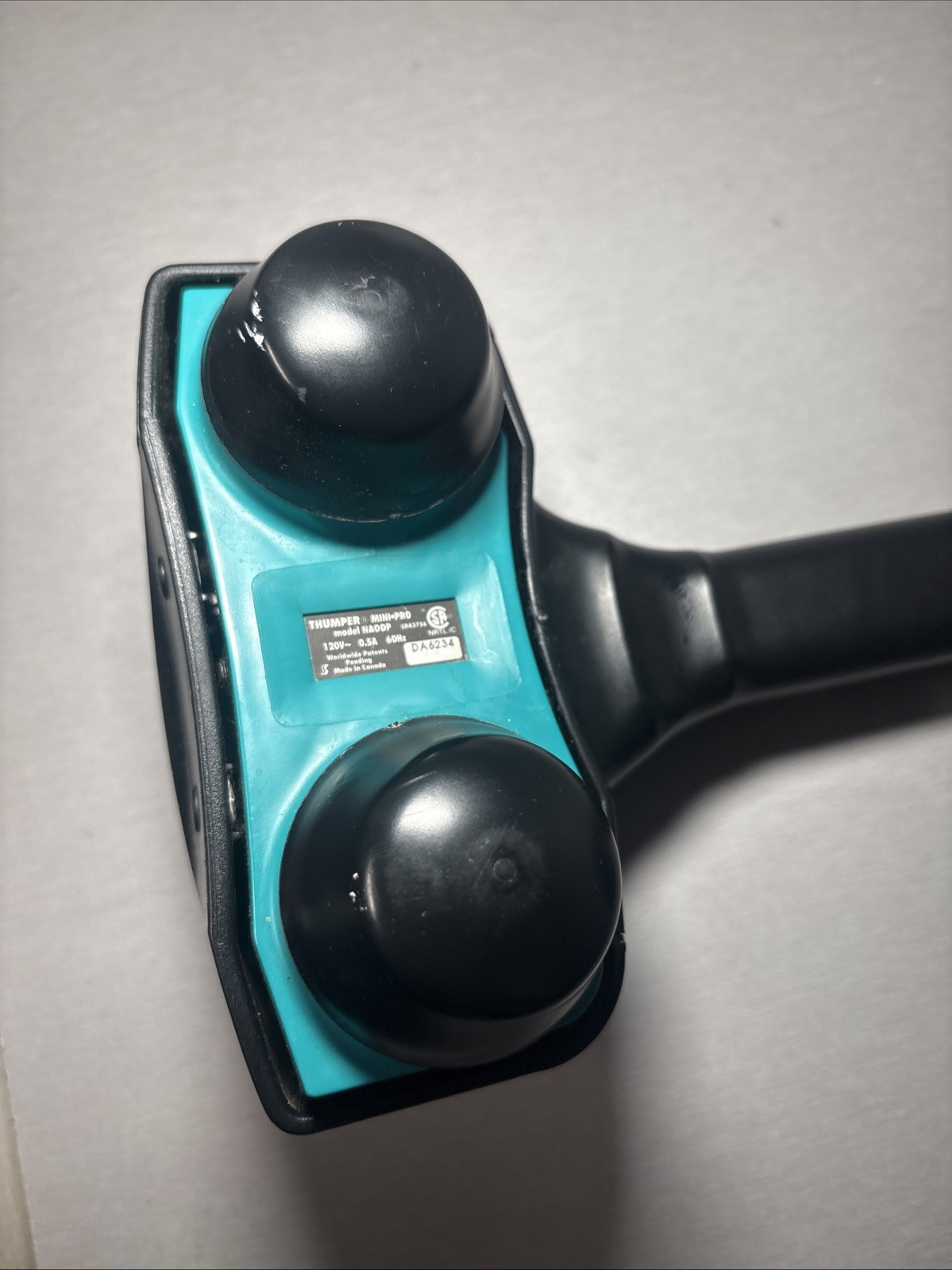 Thumper Mini Pro Percussion Massager NA00P 3-Speed Handheld Blue Black READ