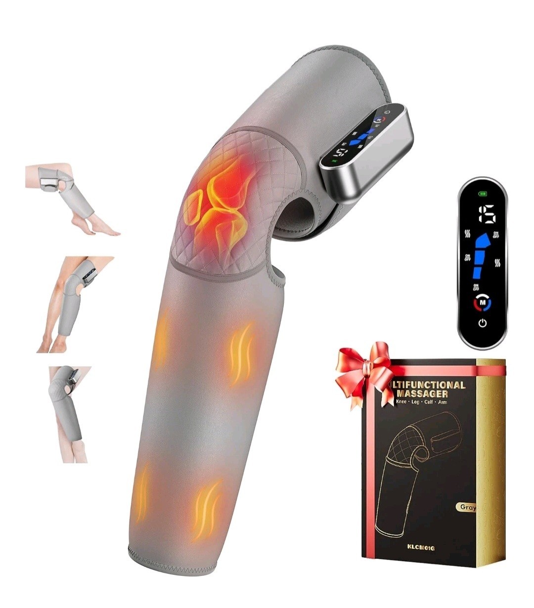 SUMELL Leg Massager W/ Compression Pain Relief Knee Massager with Heat New