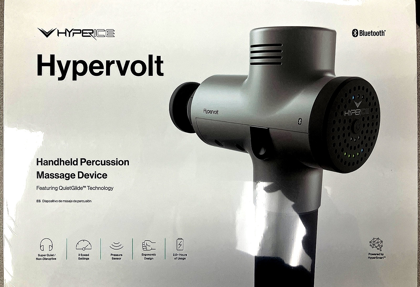 Hyperice Hypervolt Bluetooth Percussion Massage Gun Device The Game Changer