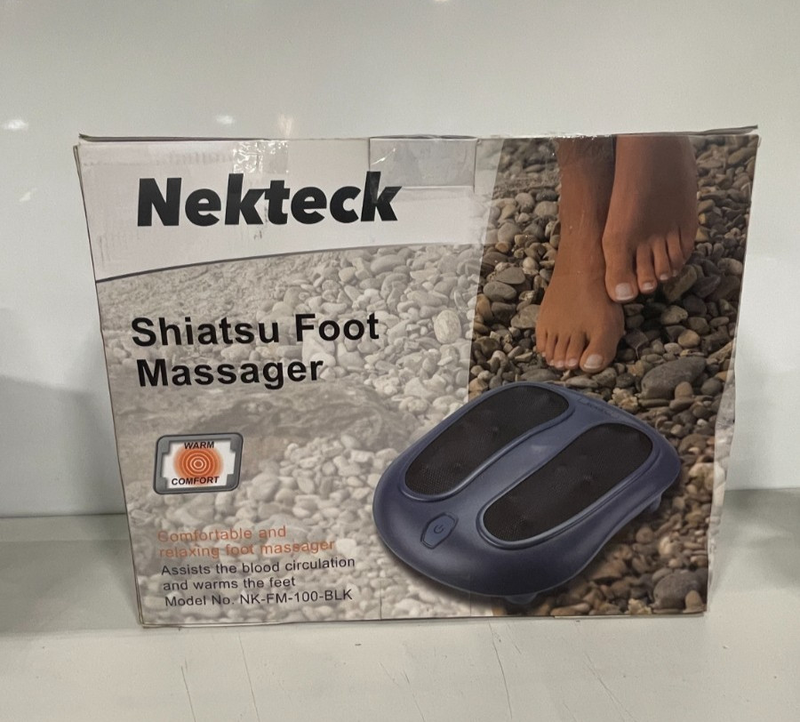 Nekteck Shiatsu Foot Massager + Heat Kneading Foot Massage Machine Circulation