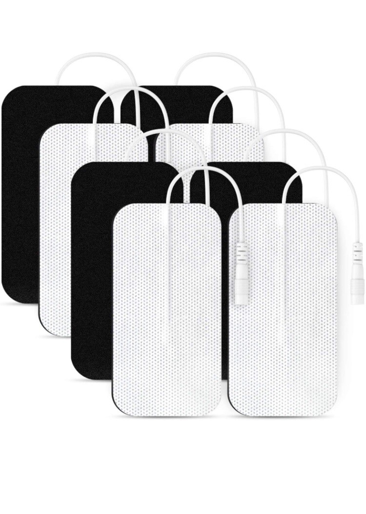 AUVON TENS Unit Pads 2″X4″ 8 Pcs, 3rd Gen Latex-Free Rectangular Replacement