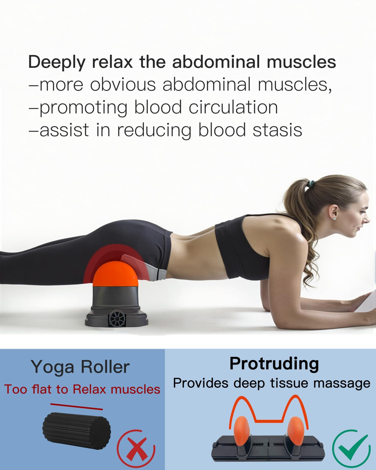 Psoas Muscle Release and Deep Tissue Adjustable Massage Tool for Back, QL, Hi.