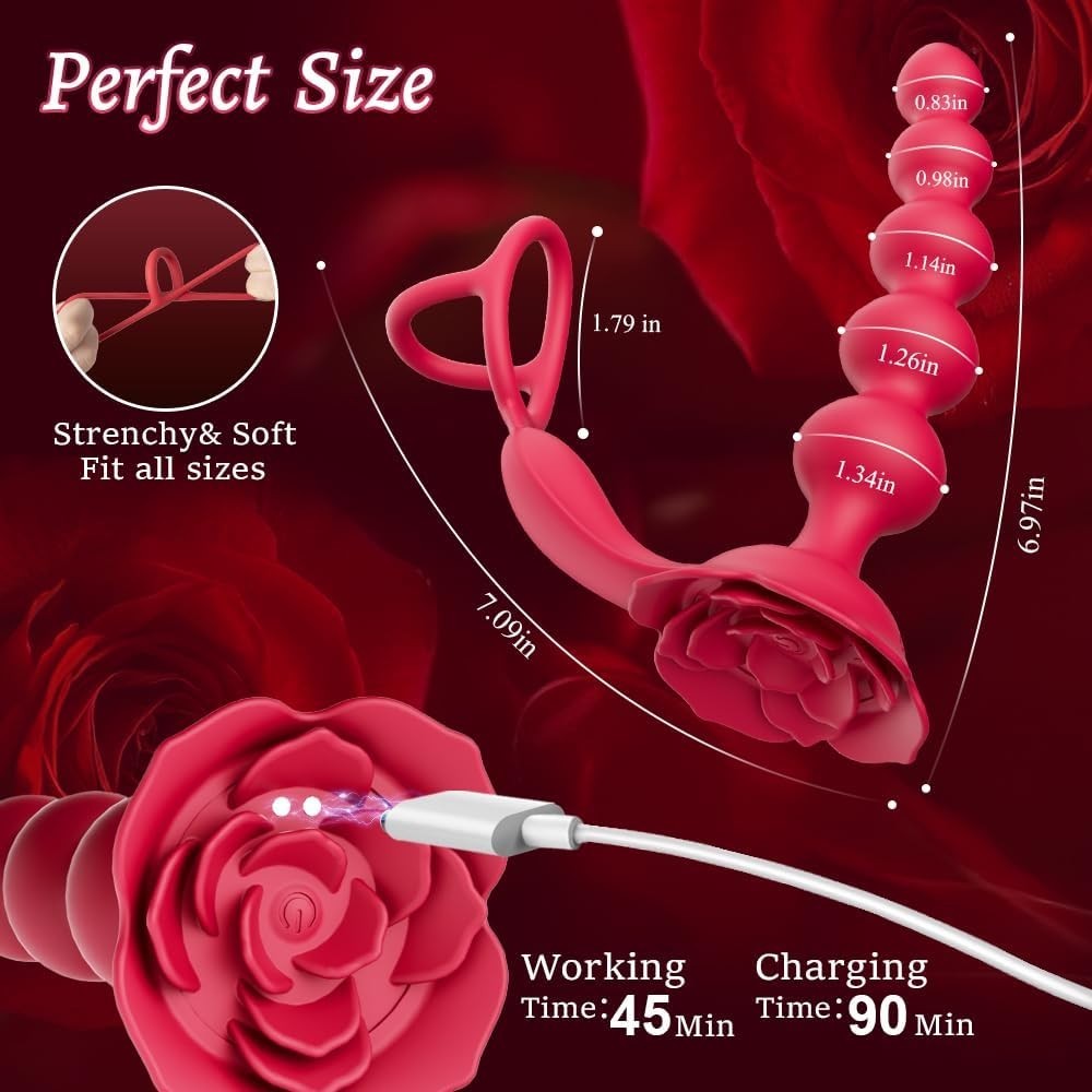 Remote Control Prostate Massager Kit with Dual Motor and Waterproof Design