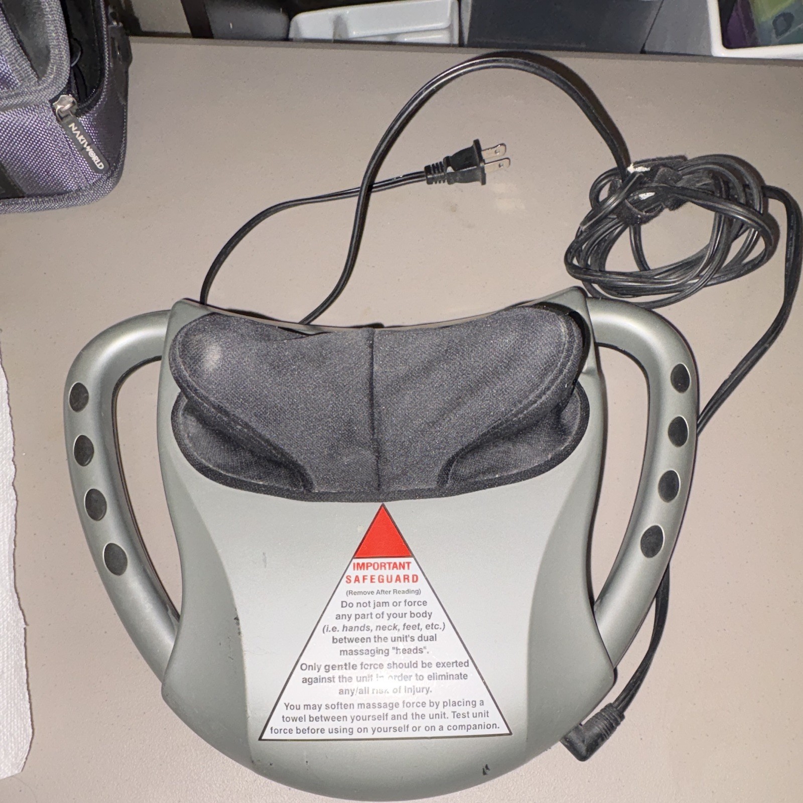 HoMedics Therapist Select Shiatsu Massager Neck/Back/Feet Gray NMS-600H
