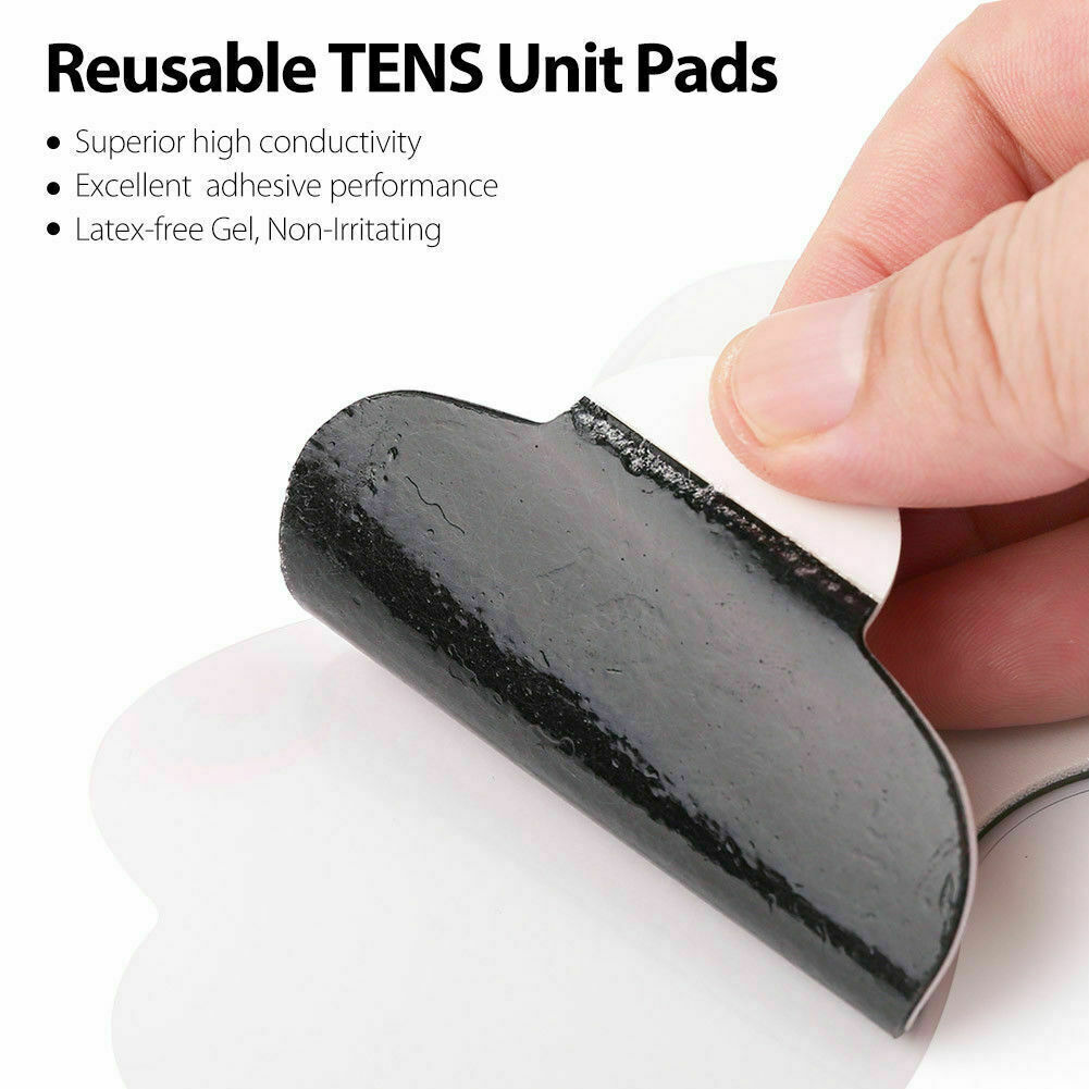 50Pcs Electrode Pads Snap On Replacement For Tens Unit Therapy Massager Heal