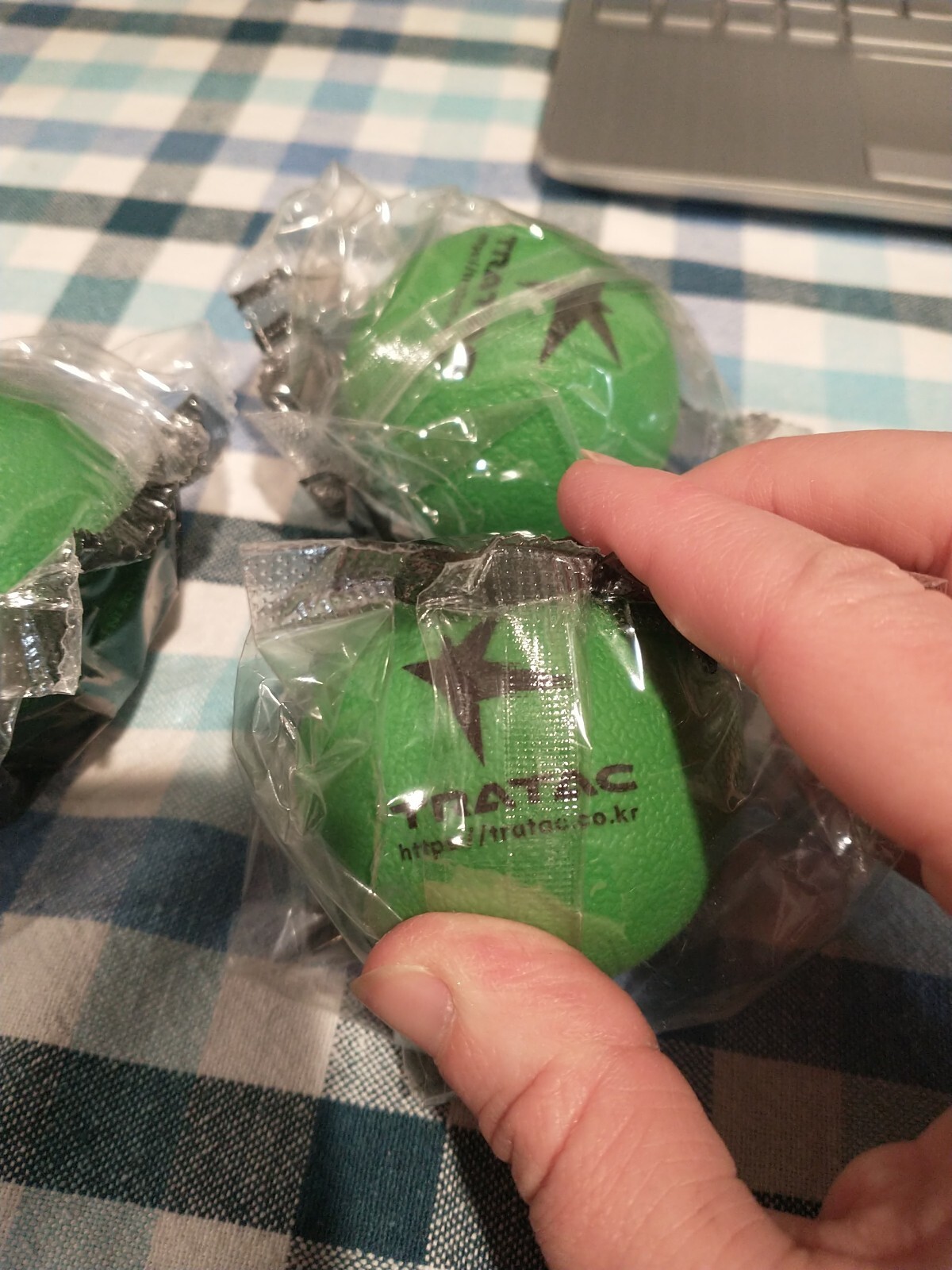 2 Therapy Massage Balls for Deep Tissue Pressure Yoga Trigger Points Extra Firm
