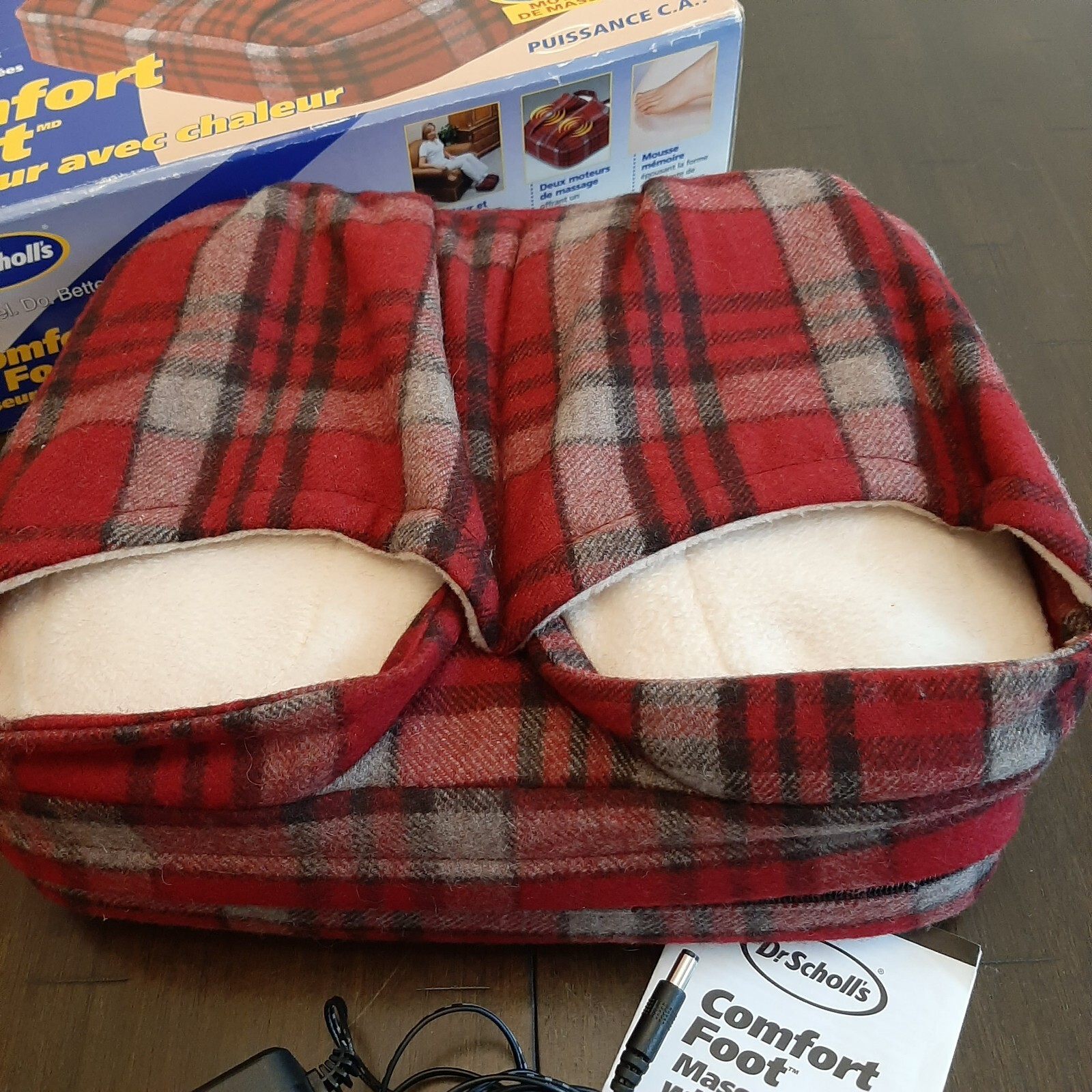 Dr. Scholl’s Comfort Foot Massager with Heat. Memory Fit Series. New open box.