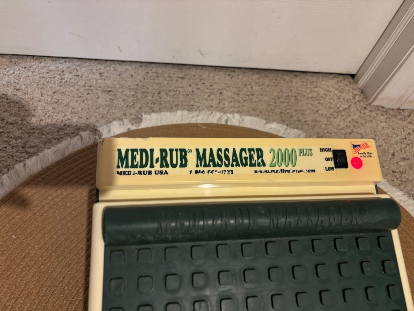Vintage Medi Rub 2000 Plus Foot Massager MR-3F 2-Speed Tested Works