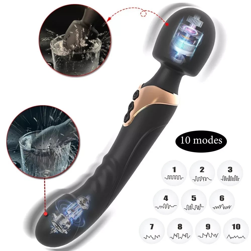 Multi-Speed Bullet Vibrator Wand Neck Full Body Personal Massager