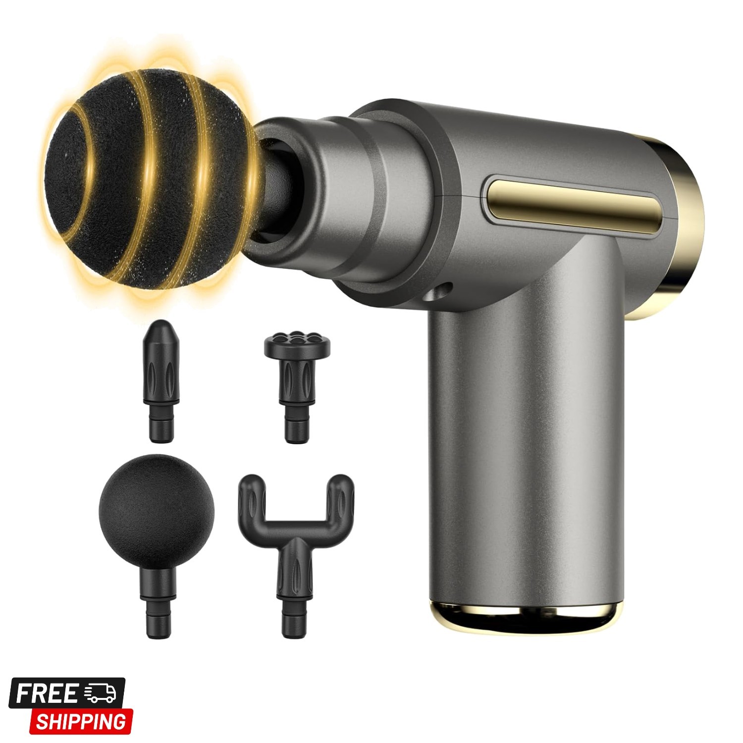 Travel-Sized Mini Massage Gun with Type-C Charging – 6 Speed Deep Tissue Therapy