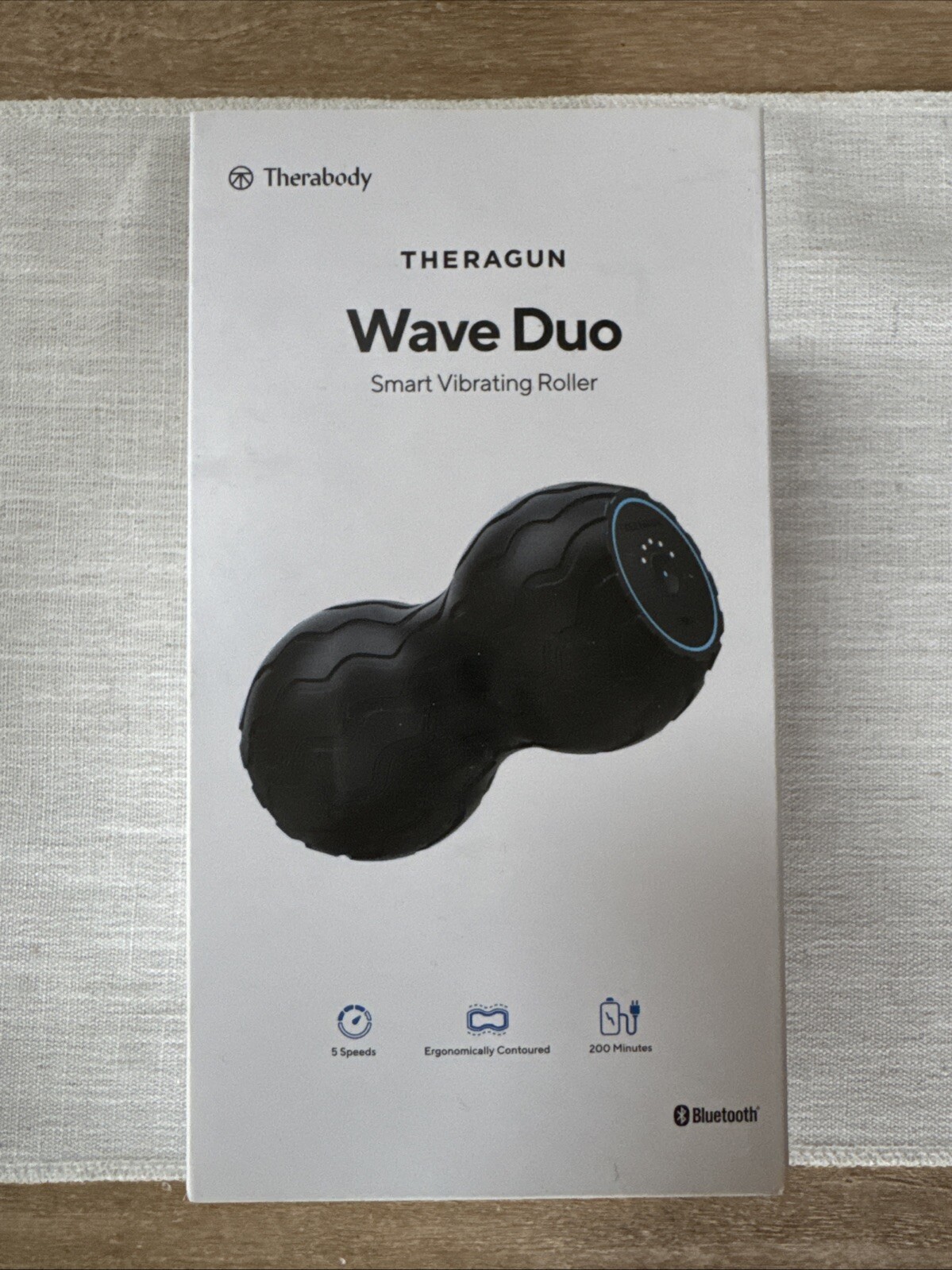 Therabody Wave Series Wave Duo – Ergonomically Contoured Smart Roller Bluetooth
