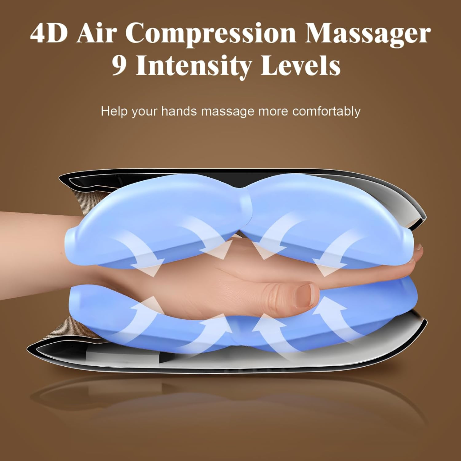 Hand Massager with Heat and Compression, Cordless Hand Massage for Arthritis Car